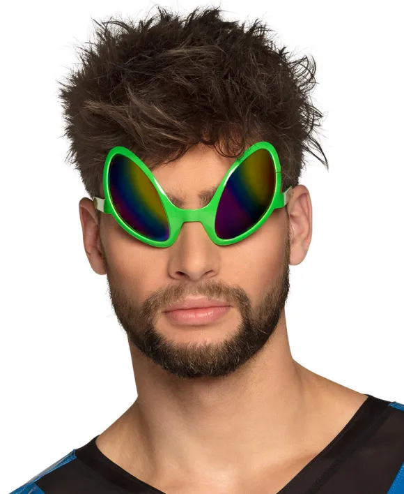 Alien solbriller, grøn