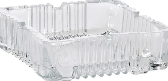 Askebæger glas, firkantet