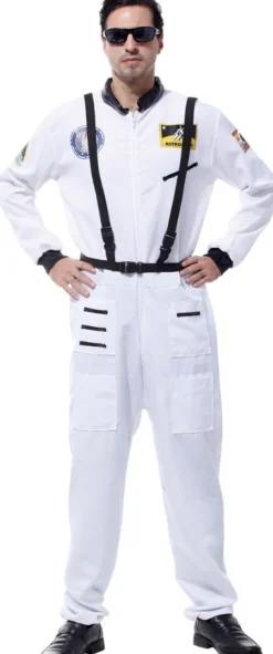 Astronaut kostume, hvid, M