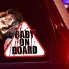 Baby on board sticker til bil