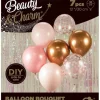 Ballon buket lyserød-guld