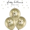 Ballon glossy 50 guld 6-pak