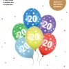Ballon 20 metallic mix 6-pk