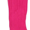 Benvarmere strik, neon-pink