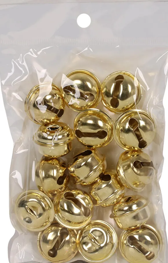 Bjælde, guld 22 mm 15-pak