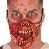 Blodigt ansigt halvmaske, latex
