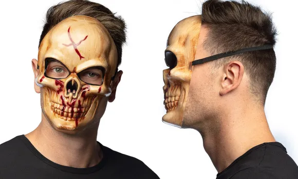 Blodigt kranie maske