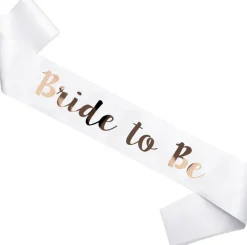 Bride to be skråbånd, hvid