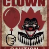 Caution! Killer Clown skilt