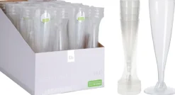 Champagneglas plastik 4-pak