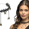 Choker med edderkopper, sort