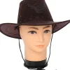 Cowboyhat brun ruskindslook