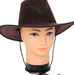 Cowboyhat brun ruskindslook