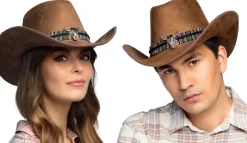 Cowboyhat Django, brun