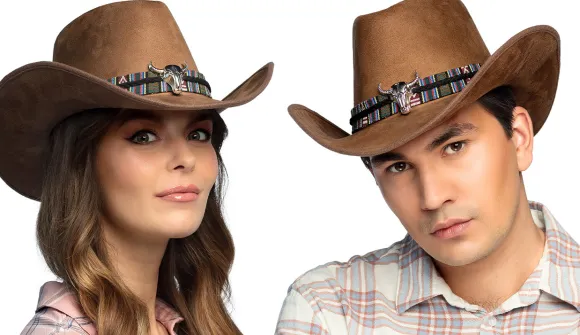Cowboyhat Django, brun