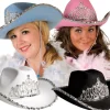 Cowboyhat med diadem