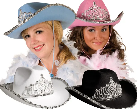 Cowboyhat med diadem