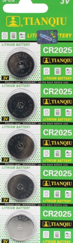 CR2025 batteri 5-pak