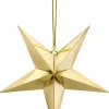 Deko papirstjerne guld 30cm
