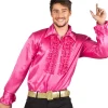 Disco skjorte pink, XL