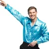 Disco skjorte turkis, XXL