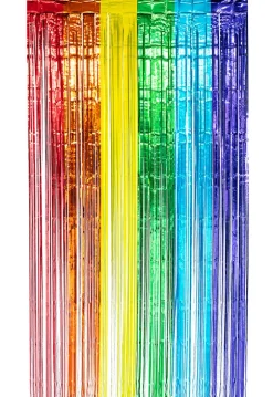 Dørgardin lametta, regnbue/pride