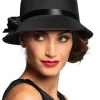 1920er klokkehat dame sort