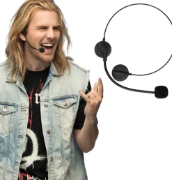 Falsk headset med mikrofon