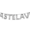 Fastelavn ballon sæt, sølv