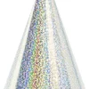 Festhat pap 16 cm sølv 6-pak