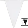 Flagguirlande hvid 10 m