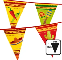 Flag-guirlande Mexico 6 m