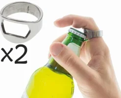Flaskeåbner ring 2-pak