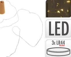 Flaskeprop m/8 LED lyskæde