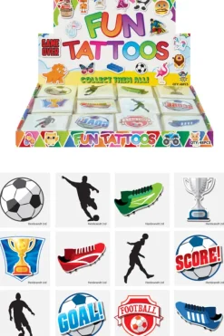 Fodbold tatoveringer 12-pak