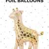 Folieballon giraf 80x102 cm