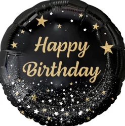 Folieballon Happy Birthday, sort
