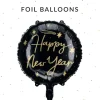 Folieballon Happy New Year, sort