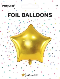 Folieballon stjerne guld