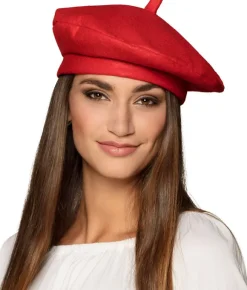 Fransk baret hat, rød