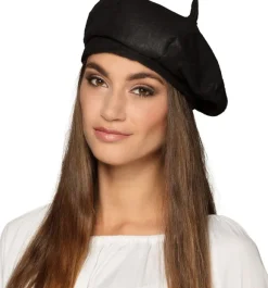 Fransk baret hat, sort