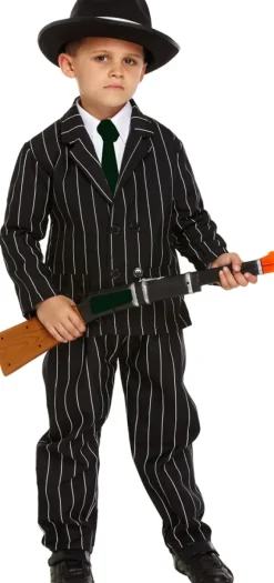 Gangster kostume 7-9 år