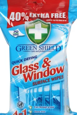 Glas & vindues-wipes 70-pak