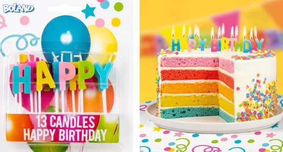 Happy Birthday kagelys