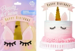 Happy Birthday unicorn kagepynt