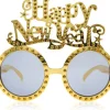 Happy New Year solbriller, guld