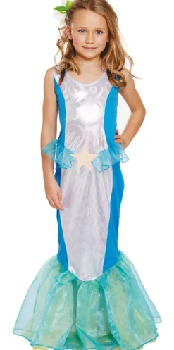 Havfrue kostume 7-9 år