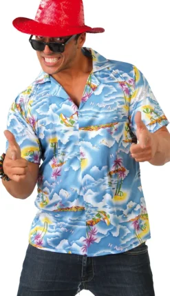 Hawaii skjorte, blå