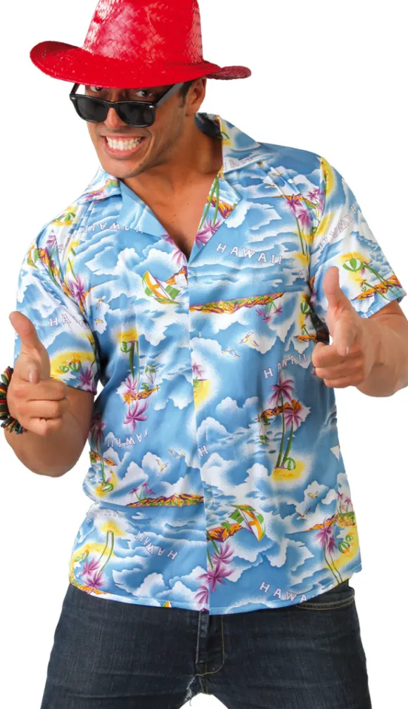 Hawaii skjorte, blå