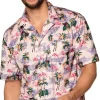 Hawaii skjorte flamingo L